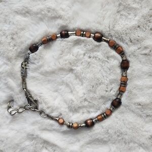 2/$15 - Beaded dog necklace - adjustable